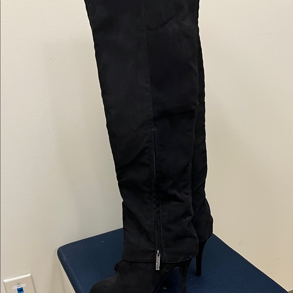 Nina Shoes Black Over-the-Knee Boots